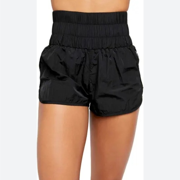 FP Movement by Free People Pants - Free people movement black the way home lightweight polyamide athletic shorts